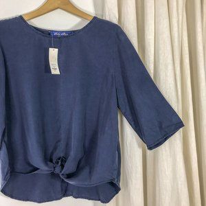 Francescas Collections Kailynn Tie Front Blouse